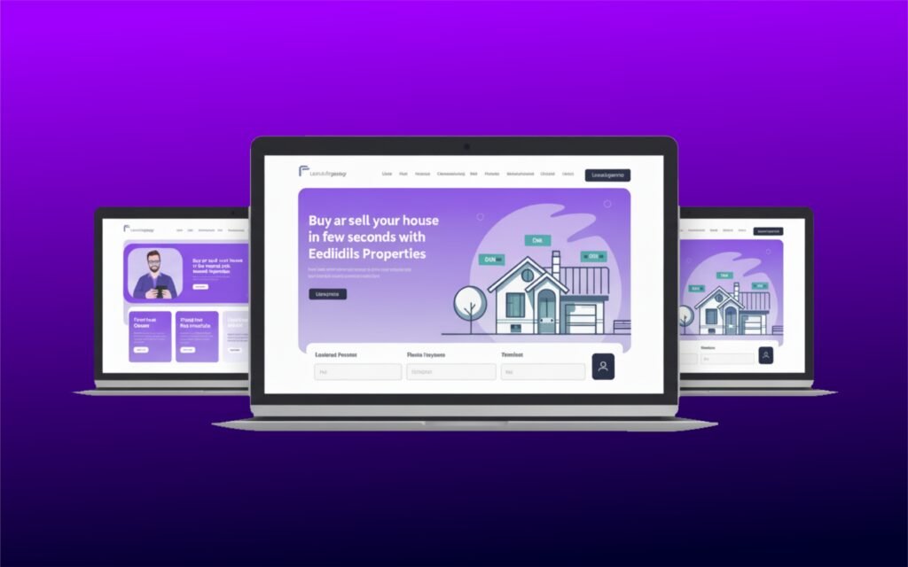 axiom solutionz landing page design